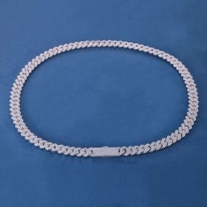 Anpassad 15mm S925 Silver 10K 14K 18K Solid Filled Gold Iced Out Moissanite Lab Natural Diamond Cuban Link Chain