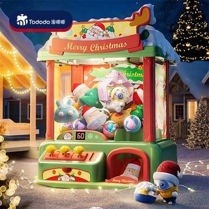 Tools Workshop Christmas Theme Doll Machine Coin Operated Play Game Claw Catch Toy Machines Dolls Children Interactive Toys Gifts 231207