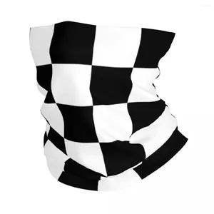 Scarves Houndstooth Black White Check Plaid Balaclavas Mask Scarf Merch Neck Gaiter Sillitoe Tartan Black-White Checkered Bandana