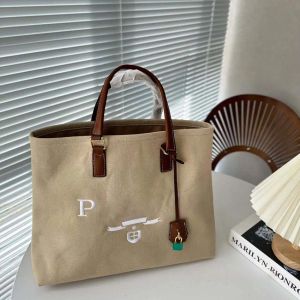 2023 bolsa de designer de luxo bolsa feminina bolsa de lona de grande capacidade bolsa de compras bolsa de ombro bolsa de praia