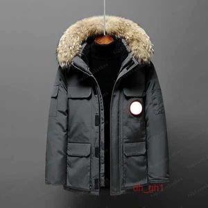 Canda Men's Down Puffer Jacket Mens Designer Down Jacket Warm Coats Goose Casual Letter Embroidery Outdoor Winter Fashion 4 WNTJ