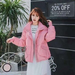 European Station Down Jacket For Women In Winter 2023, New Korean Version Stand Up Collar, Warm And Loose Pocket, Bread Jacket, Short Jacket