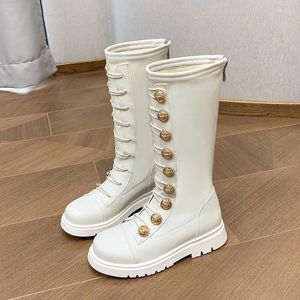 Stivali Prestazioni per bambini Moda Ragazze Casual Fodera calda Peluche Principessa Scarpe da ballo Studente Scuola Bambini Baby High