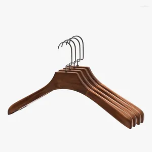 Hangers Household Suit Wooden Hanger Coat For Men And Women Wide Shoulders Without Marks Adult Retro Thickened Clothes