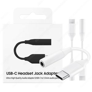 Type C to 3.5 Jack Adapter USB C 3.5mm Audio Earphone Adapter For SAMSUNG Galaxy S22 Ultra S21 S20 Fe Tab S8 S23 Plus A53 5G