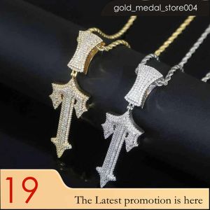 Trapstar Pendant Necklaces London Hip Hop Cross Inlaid Zircon Pop Rap Style Wearable Tennis Chain Cuba Drop Delive Delivery Jewelry P Dhrhe 437