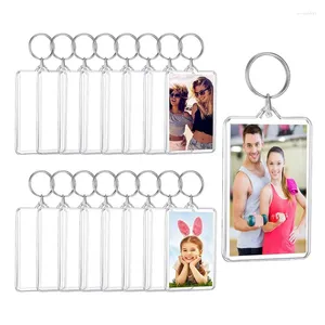 Keychains Acrylic Po Frame-Keyrings Personalized Insert Po-Acrylic Clear Blank Keyring Keychain