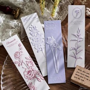Sheets Natural Flower Plant Nice Paper Bookmark For Students/Adults Pages Books Readers Gift