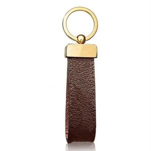 Keychain L Letter Leather Keychains bil Fashion Key Ring Lanyard Söt nyckelplånbokskedja Ropkedjan Portachiavi med Box RFGR300G