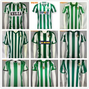 76 77 94 95 96 Betis Retro Soccer Jerseys 97 98 02 03 04 Classic Vintage Football Shirts Alfonso Betis Joaquin Denilson