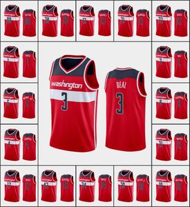 Washington''Wizards''Men Johnathan Williams Isaac Bonga Admiral Schofield Rui Hachimura Bradley Beal Red Custom Jersey