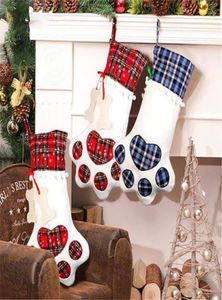 Weihnachtsdekorationen Socken Strümpfe Füllstoffe für Kinder Geschenktüten Santa Dog House Urlaub Party Geschenk Weihnachtsbaum Kinder7139750