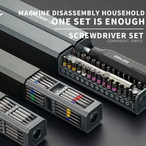Screwdrivers Screwdriver Kit 44 Precision Magnetic Bits Dismountable Screw Driver Set Mini Tool Case For Smart Home PC Phone Repair 231208