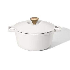 Dutch Ovens Beautiful 5 Quart Cast Iron Round Dutch Oven White Icing by Drew Barrymore 231207