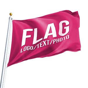 Custom Flag DIY Banner Printing Logo 90cmX150cm (3ft*5ft) 100D Polyester Digital Printing cover Grommets Any Style and Size are Available
