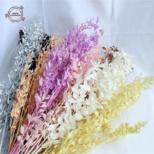 Flores decorativas secas ruscus folhas plantas naturais decoração ramos de eucalipto casa natal jardim decoração de casamento buquê