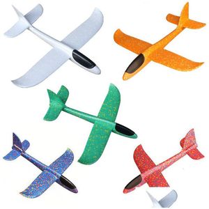 Aeronaves elétricas / RC Electricrc DIY Planes 3748 cm Hand Throw Avião EPP Foam Fly Glider Modelo Outdoor Fun Toys para Crianças Party Dhdfv