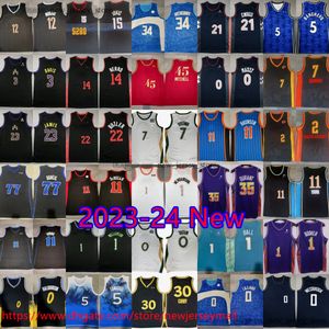 2024 New City Basketball 34 Giannisantetokounmpo Jersey LeBronjamesharden Jamorant Kevindurant Lukadoncic Stephencurry Jaysontatum Chetholmgren Jerseys