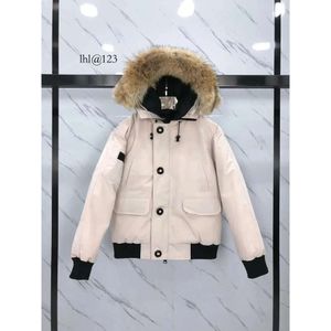 Designer Piumino da uomo Parka Giacca invernale da donna Anatra bianca antivento Colletto Parker Berretto caldo Vera pelliccia di lupo Elegante Bom B All'ingrosso 2 pezzi Sconto del 10%