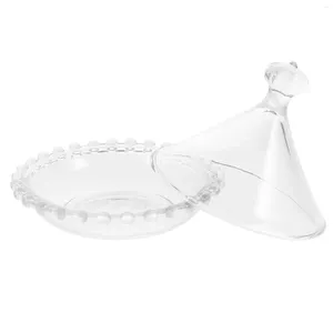 Bakeware Tools Clear Cake Stand Glass Pallet Dome Display Plate Birthday Decoration For Girl Holder With Lid Tray Mini