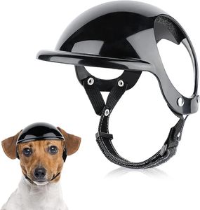 Altre forniture per cani ATUBAN Casco per cani di piccola taglia con foro per l'orecchio Casco per motocicletta Casco per cani multi-sport Cappello per bici da esterno per cani e gatti 231207