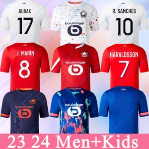 2023 2024 LOSC 2SOOCCER JERSEYS UMTITI WHITE CABELLA J DAVIDE YAZICI OUNASフットボールシャツ23 24リールオリンピック