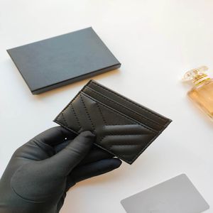 Wallet Holder Fashion Designer Women's Credit Card Clip Purse Luxury Designer Top Leather Men's Purses European Women's Mini Plånböcker med lådor