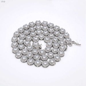 Alta joia moissanite 8mm prata esterlina vvs pulseira de tênis feminina corrente de diamante por atacado