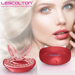 Rengöringsverktygstillbehör Lescolton Lip Plumper Device LED Red Light Therapy Lip Plumper Device Silikon Lip Enhancer Lip Care Tools Readgeble Home Use 231202