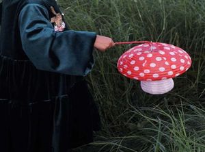 Большие бумажные фонарики в форме грибов для декора дня рождения, подвесной 3D фон с грибным орнаментом для детского душа Nurs Q0810230h7794784