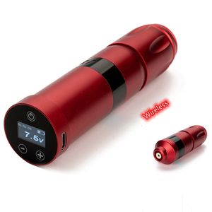 Macchina per tatuaggi Macchina per penne per tatuaggi portatile senza fili Motore coreless Batteria potente e silenziosa a ricarica rapida 1800mAh 231207