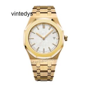 Klockor för män Titta på designer Womens Oak Rise Gold Casual Montre Quartz Glow rostfritt stål metallband klocka lyx svart med låda