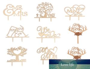 Mr Mrs Cake Topper DIY Wedding Cake Topper Laser Cut Wood Letters Wedding Cake Decorations Favors Supplies Engagement Gifts7032067