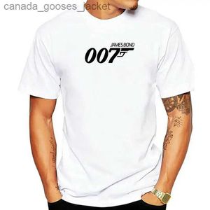 Homens camisetas Filme Bond 007 Novos Camisetas Mens Moda Premium Algodão Roupas Camisa Dia de Natal Camisas Hombre Camisetas O Pescoço L231208