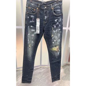 Herrenjeans Lila Jeans Ksubi New Line Designer Anti Slim Fit Lässige Mode wahrer Markenluxus