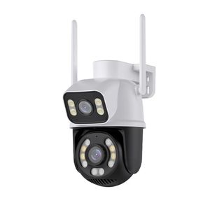 8MP 4K PTZ Wifi Camera Dual Lens with Dual Screen Ai Human Detect Auto Tracking Outdoor Surveillance Camera iCSee