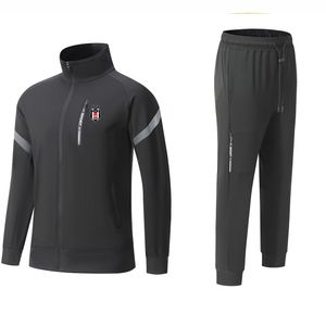 Besiktas JK Men's leisure sportswear winter outdoor keep warm sports training clothing full zipper long sleeve leisure sportswear