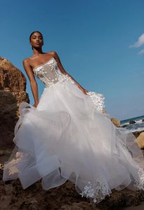 Beading Crystals Bridal Gowns Long Sleeves Glitter Wedding Dresses Tulle Illusion Back Elegant A Line Vestidos De Novia 2024 328 328