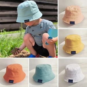 Berets Boys Girls Children Baby UV Protection Panama Cap Beach Hat Sun Kids Bucket