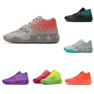 Lamelo MB01 Ball Mens Basketball Shoes Rick and Morty 여기에서 Queen Black Buzz City Rock Ridge Red Lo UFO 트레이너 스포츠 Sneake