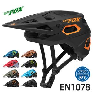 Bisiklet kaskları Batfox Ultralight Bisiklet Kask MTB Erkek Kadın Bisiklet Kaskları Capacete Ciclismo Casclismo MTB Bike Kask 231207