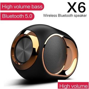 ポータブルスピーカーX6 Bluetooth SoundBar TWS FM SUBOOFER WIRELESS LOUGHTEKERS HIFI SOUNDBOX WaterProof Outdoor SpeakerSet Adapte DHDV7