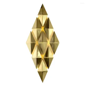 Wall Lamp Postmodern Personality Diamond Luxury Home Deco Living Room Background TV Decoration Light Bedside Led Luminaire