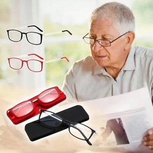 Occhiali da sole Portatili Anti-luce blu Presbiopia Occhiali da vista Montatura per cellulare Occhiali da lettura ultrasottili di alta qualità per gli anziani