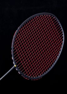 Racchetta da badminton singola in grafite Racchetta da badminton professionale in fibra di carbonio con borsa per il trasporto HV999211222