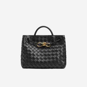 Womens Andiamo Designer Bags BottegavVeneta Totes Bags Leather Woven Handbags Small Black 743568VCPP11139 Women's WN-1ITS