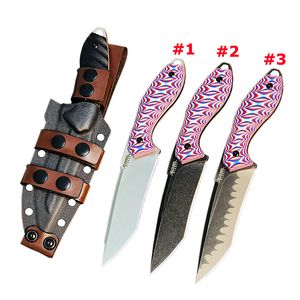 Specialerbjudande C7151 M2 Survival Straight Knife Z-Wear Satin Tanto Point Blade Full Tang G10 Handle Outdoor Small Fixed Blade Knives