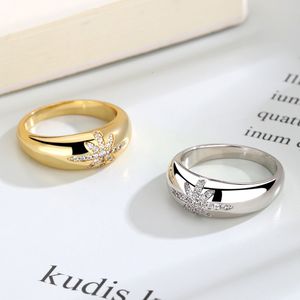 Solitaire Ring الكلاسيكية الفاخرة الفاخرة المجوهرات اللامعة النجوم الخاتم النسائي 925 الجنيه الاسترليني الفضة الأزياء الأصلية 1 1 Mauboussin هدية 230607