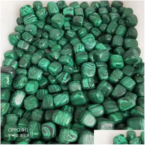 Arts And Crafts 1/2Lb Bk Tumbled Malachite Stones From Africa - Natural Polished Gemstone Supplies For Wicca Reiki Energy Crystal Drop Otjai