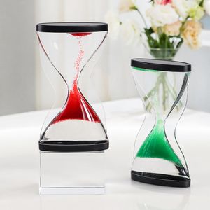 Kreative Acryl-Sanduhr mit aufsteigender Flüssigkeit, Timer, Drift-Up-Sanduhren, dekomprimiert Home-Office-Geschenke, Mitbringsel